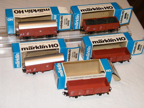 Märklin güterwagen - 5x,