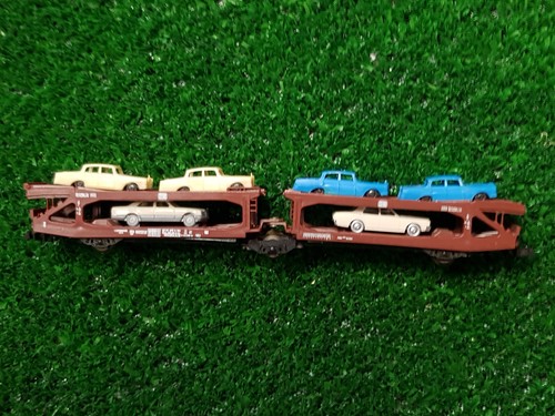 Autotransportwaggon mit - , 6